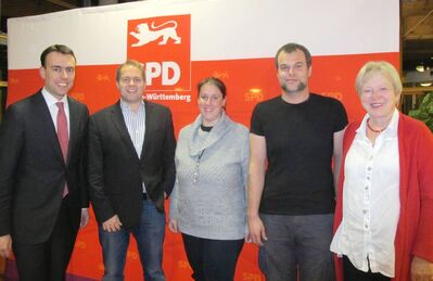 Landesminister Nils Schmid gemeinsam mit dem Präsiduum der Kreiskonferenz
